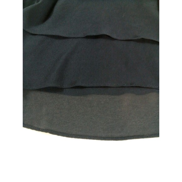 Woman's Michael Kors Navy Blue Tank Top Sheer At Bottom Size XS - Picture 10 of 13